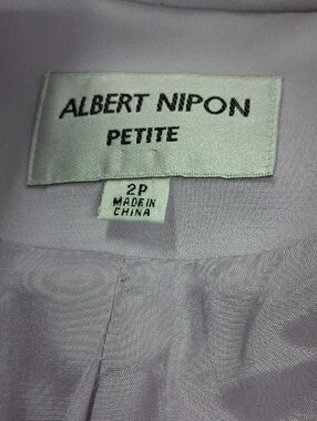 Albert Nipon Petite Lavender 3 Piece Outfit. Size 2P.